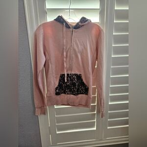Self Esteem Pink Lace Jacket Size M
